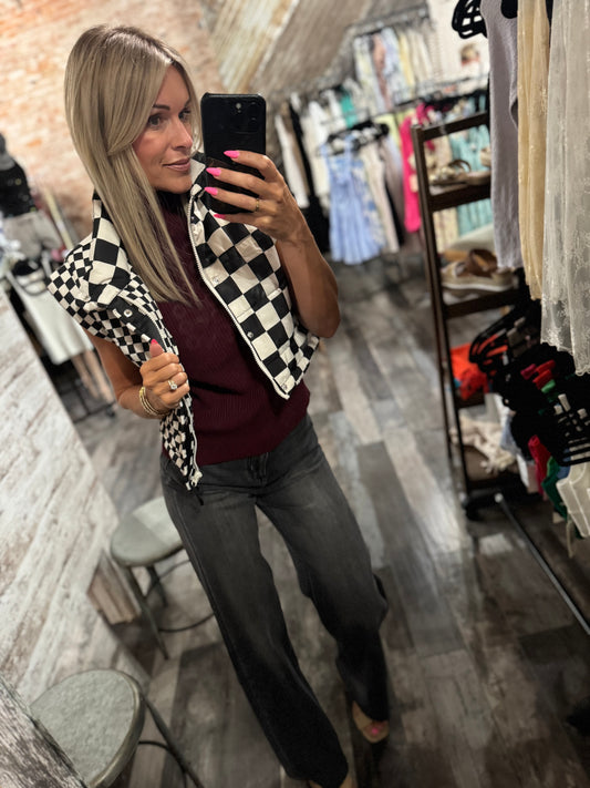 Check Her Puffer Vest