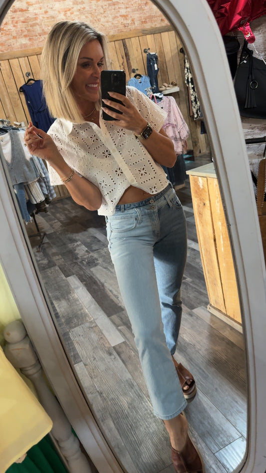 Double Waisted 2TONE CROP