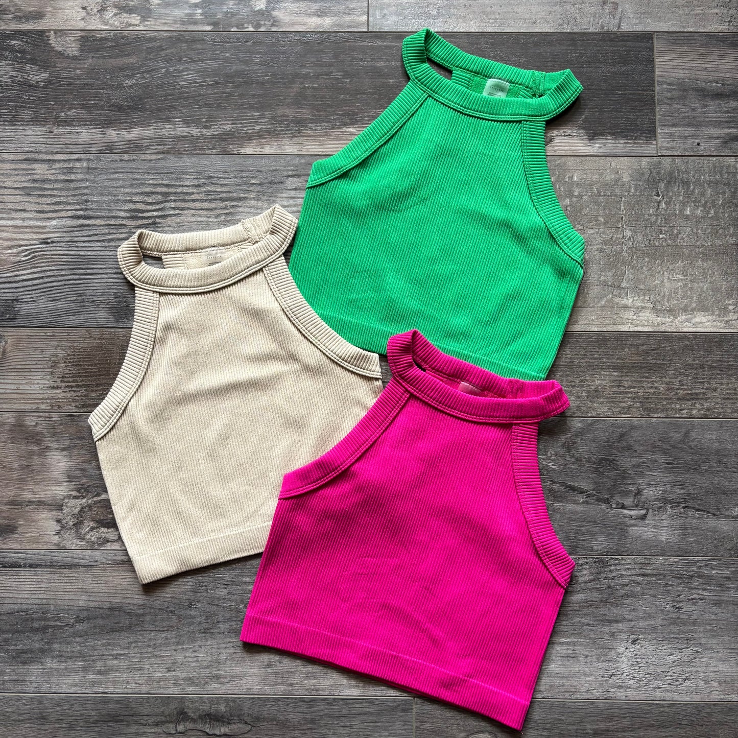 Seamless Ribbed Crop Tank