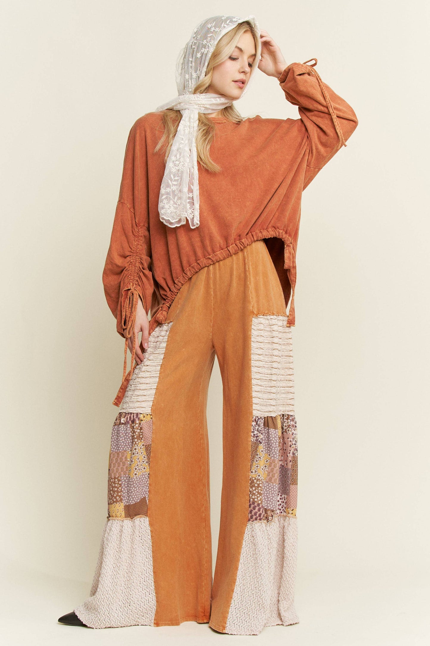 BOHO Drawstring Sweatshirt
