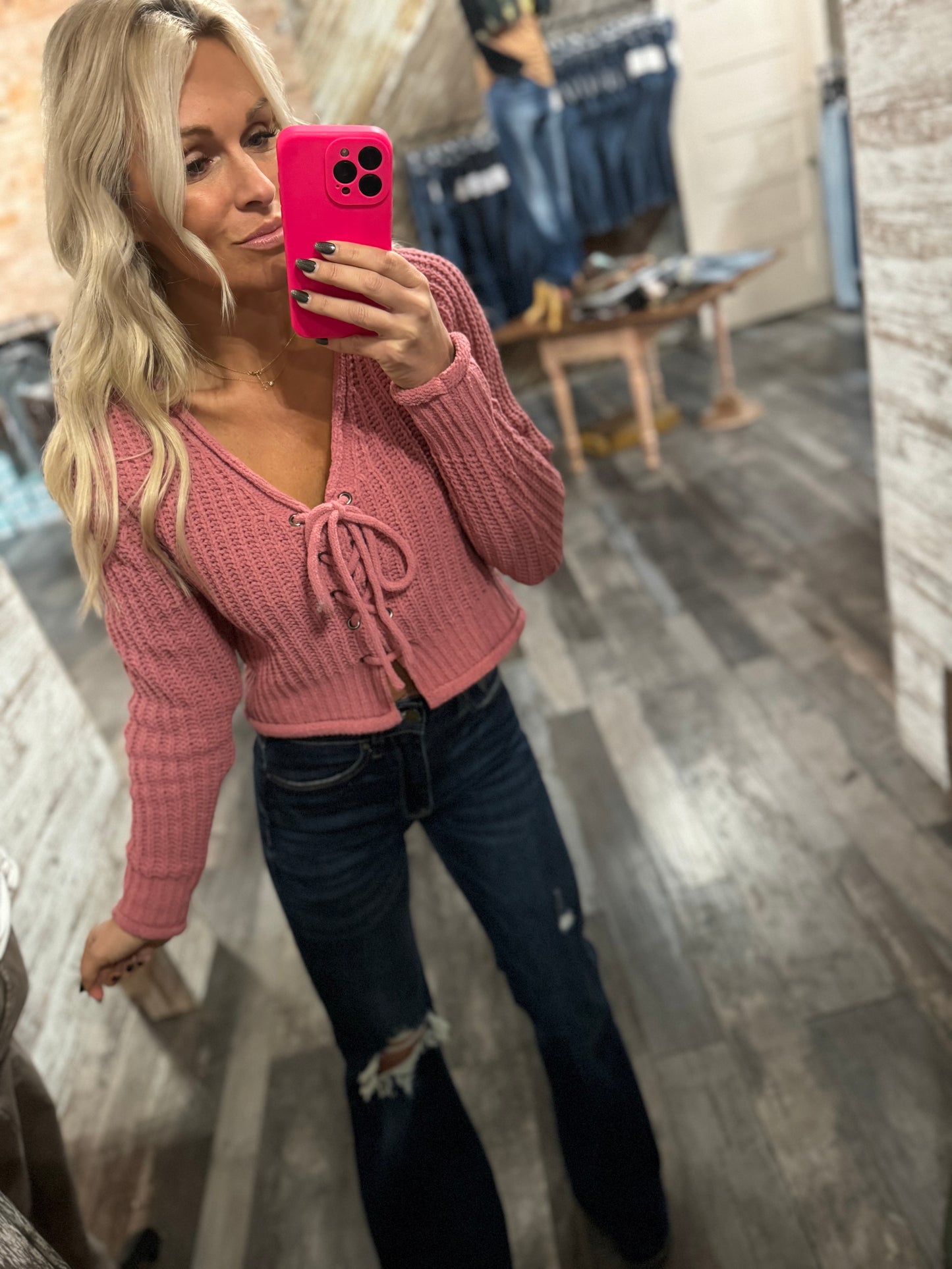 Tie Back Sweater