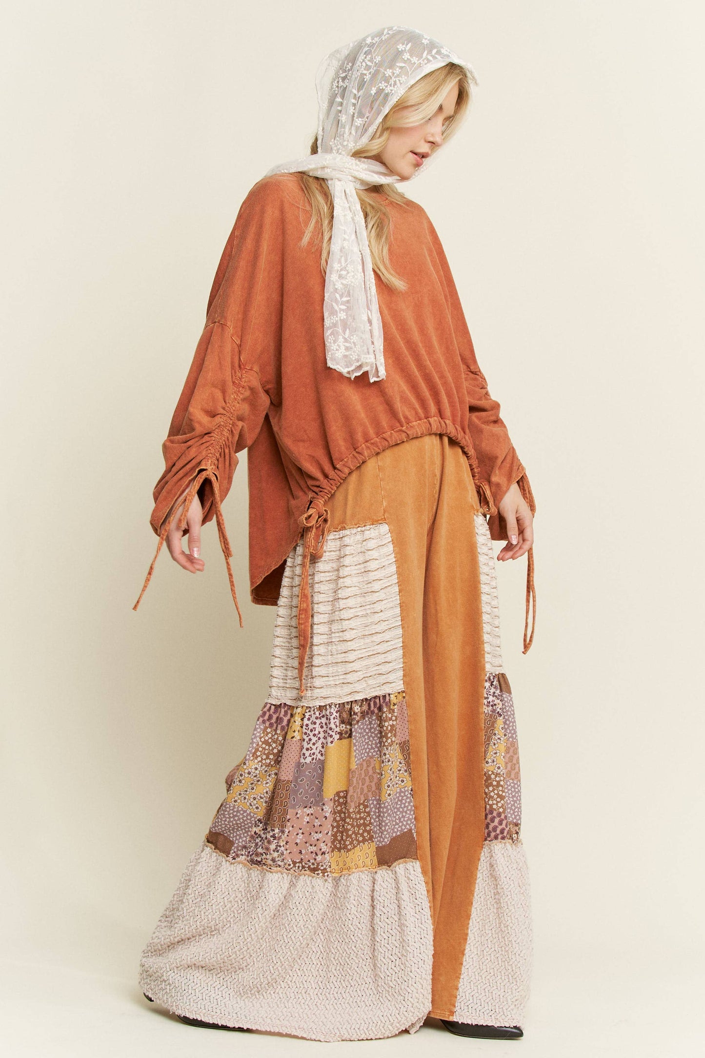 BOHO Drawstring Sweatshirt