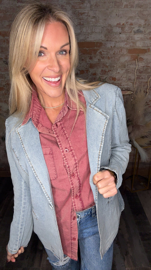 Denim Blazer