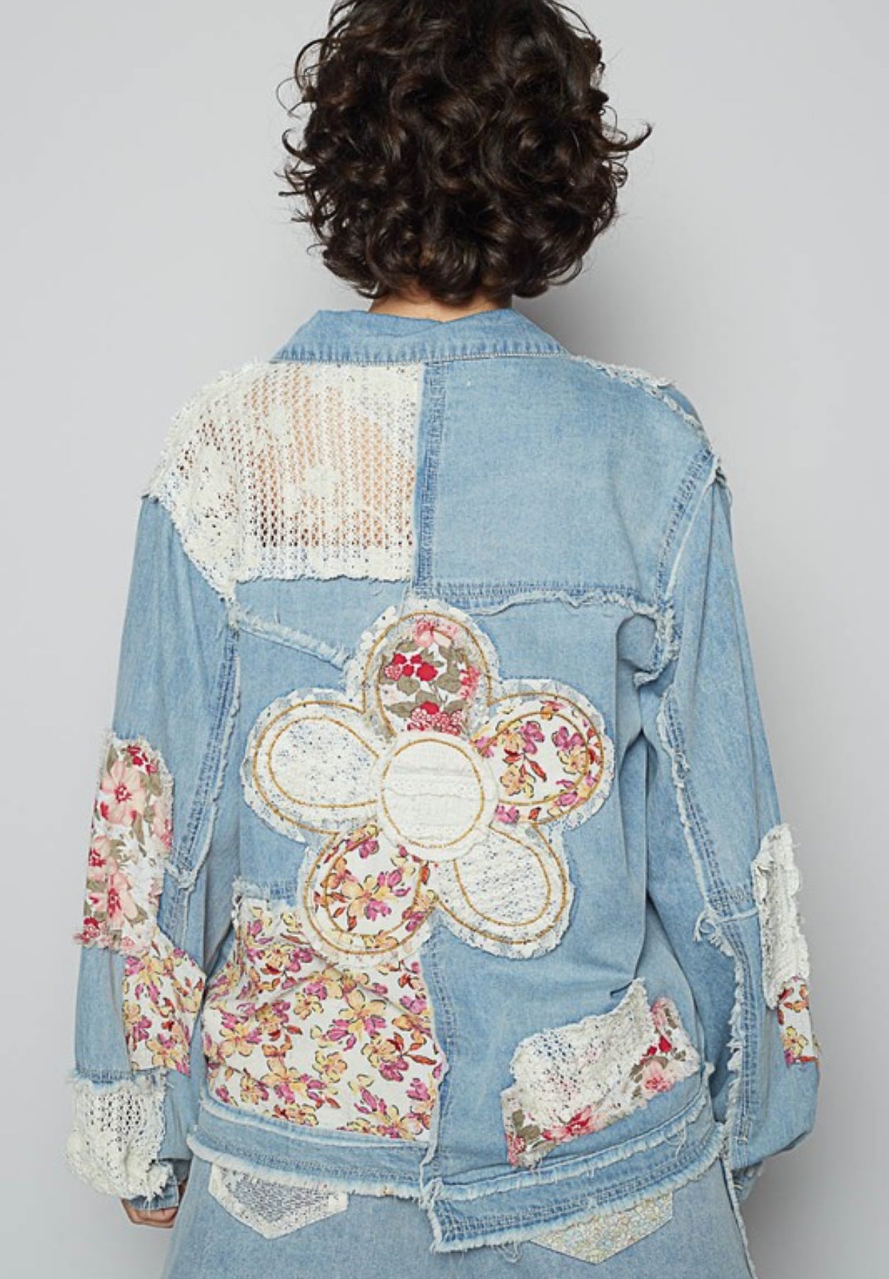 Peace Patched Denim