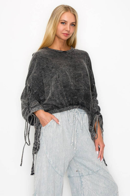 BOHO Drawstring Sweatshirt