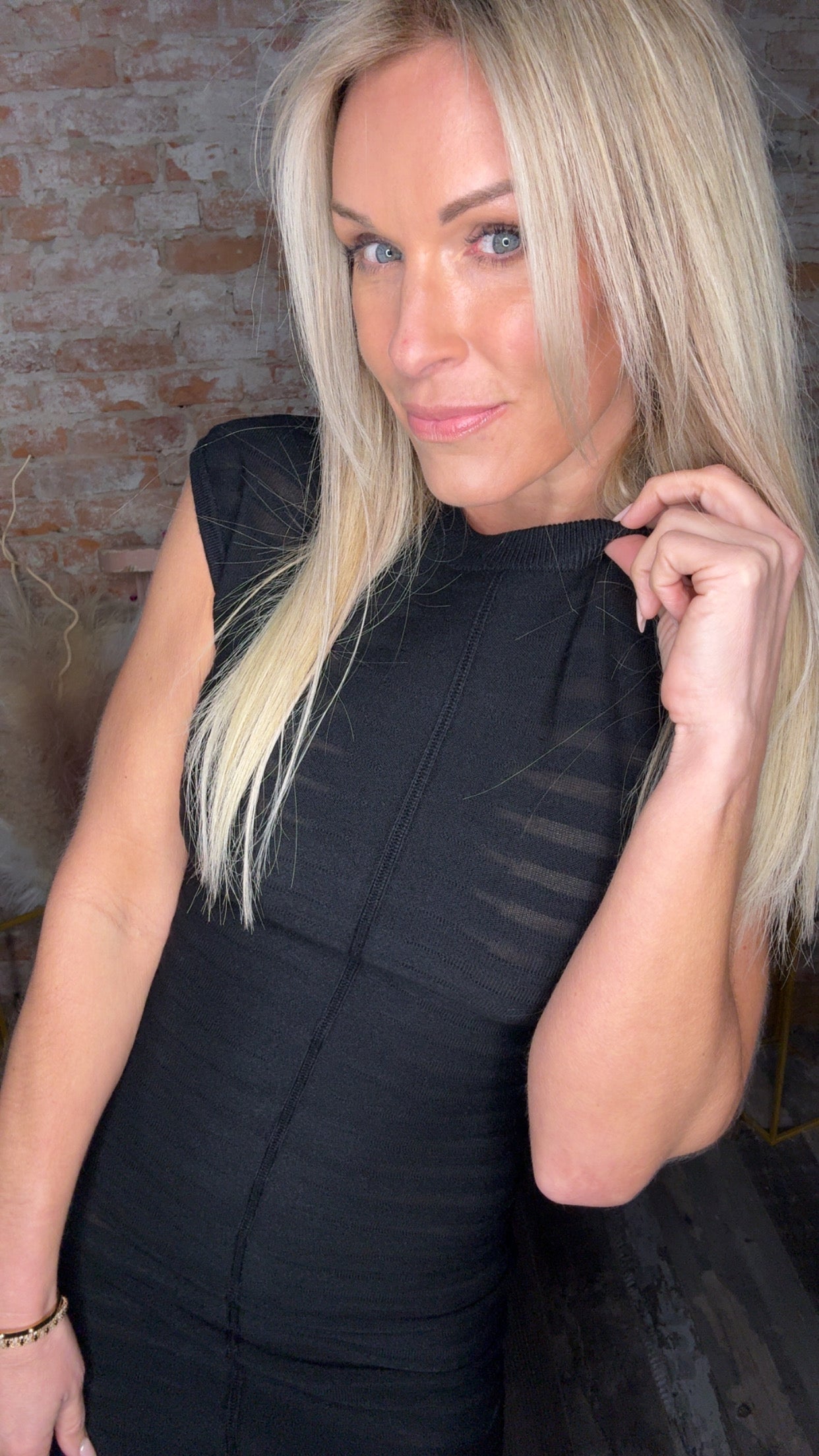 Stripe Weaving Mini Black