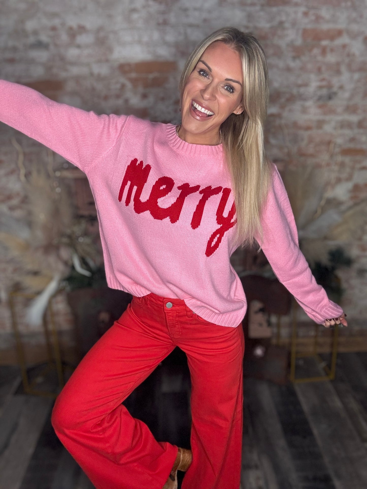 Pink Merry Sweater