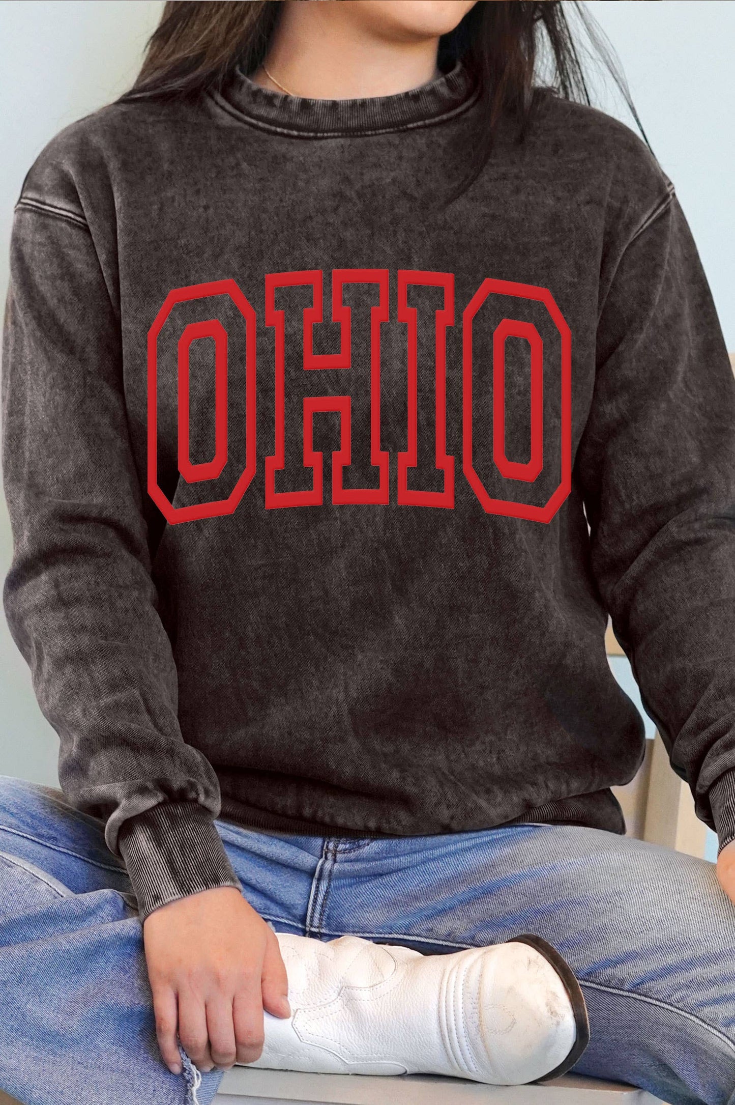 OHIO PUFF MINERAL GRAPHIC BRUSHED SWEATSHIRTS