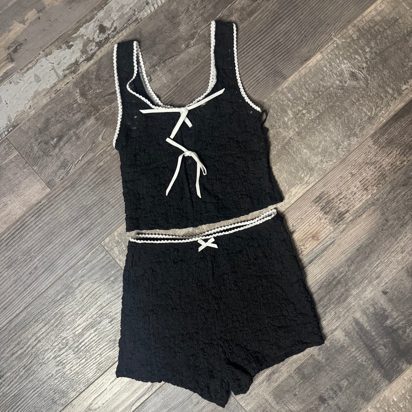 Ribbon Lace PJ Set