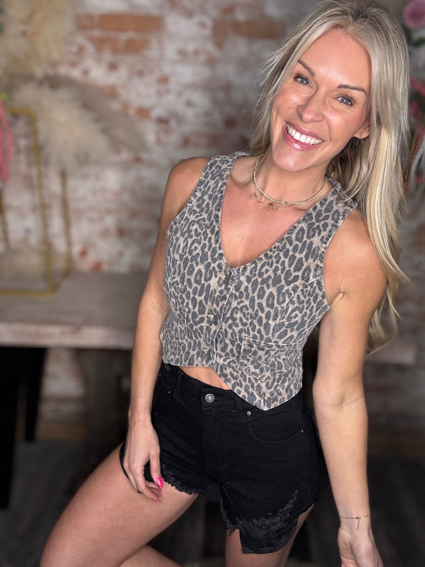 Jungle Cropped Vest