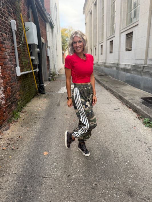 Stripe Camo Jogger