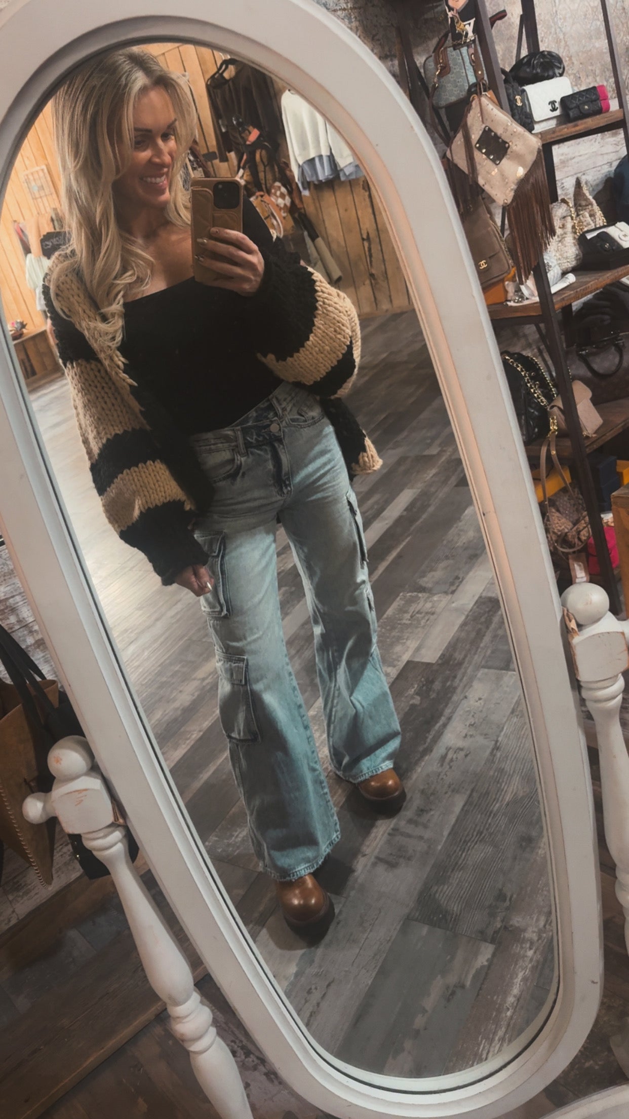 CROSSOVER RELAXED CARGO JEANS