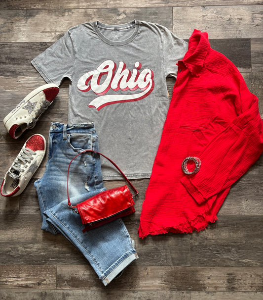 OHIO WOMEN'S VINTAGE GRAPHIC TSHIRTS