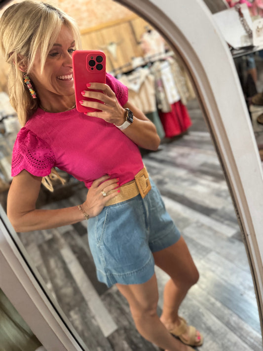 Chambray Denim Short