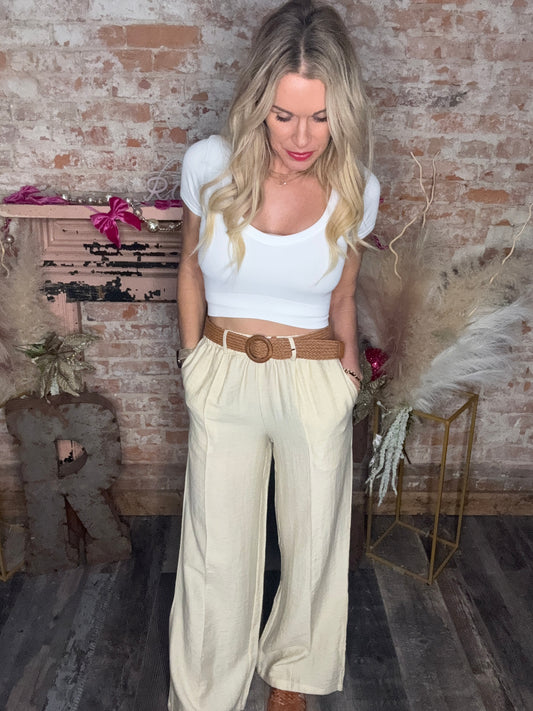 Spring Pleated Pants