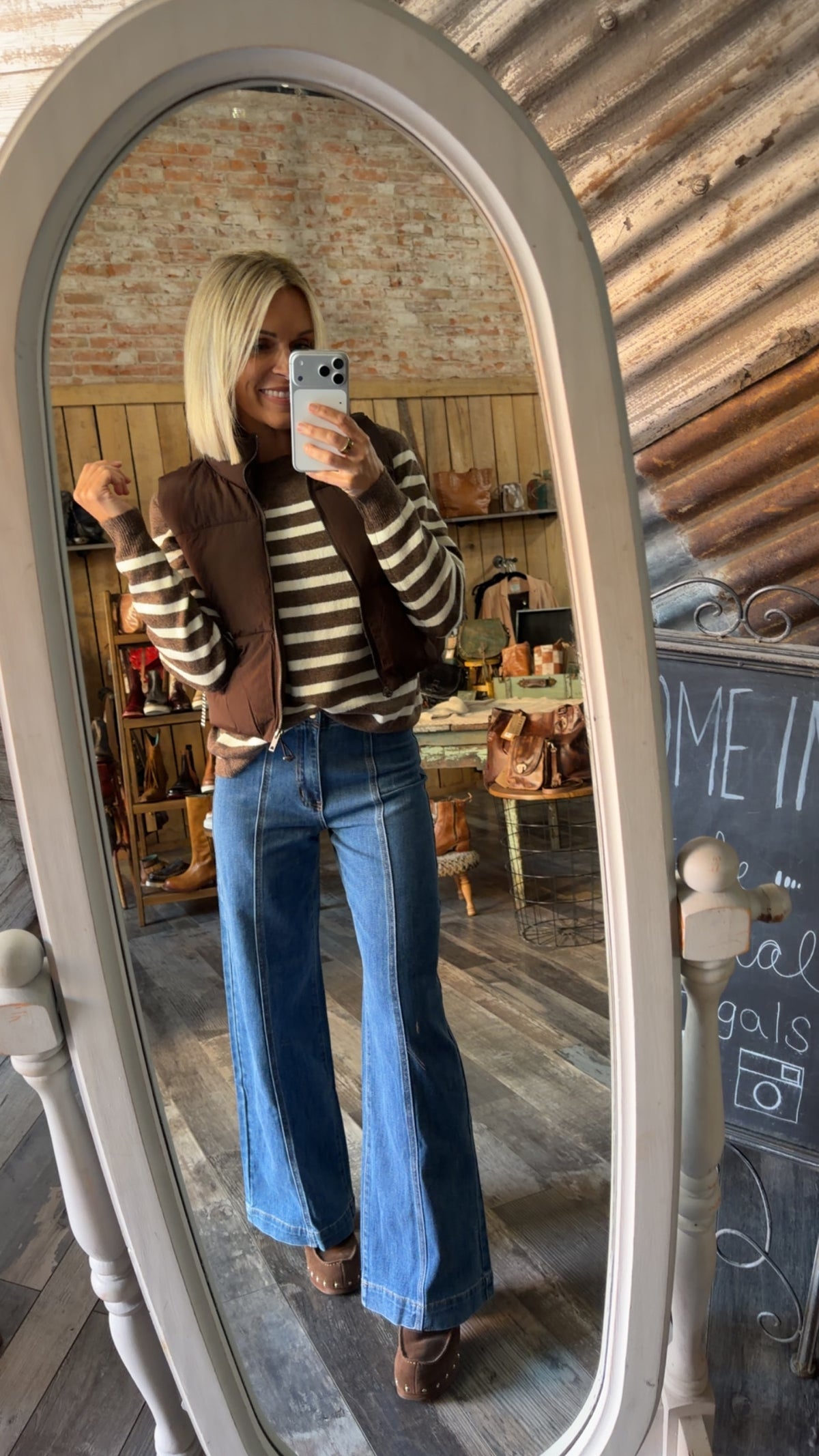 Lisa Golden Blue Denim