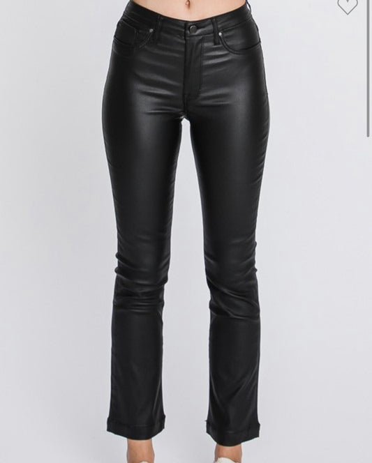 Cropped Faux Bootcut