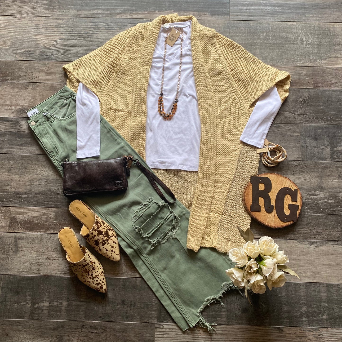 Elan Beige Cardi