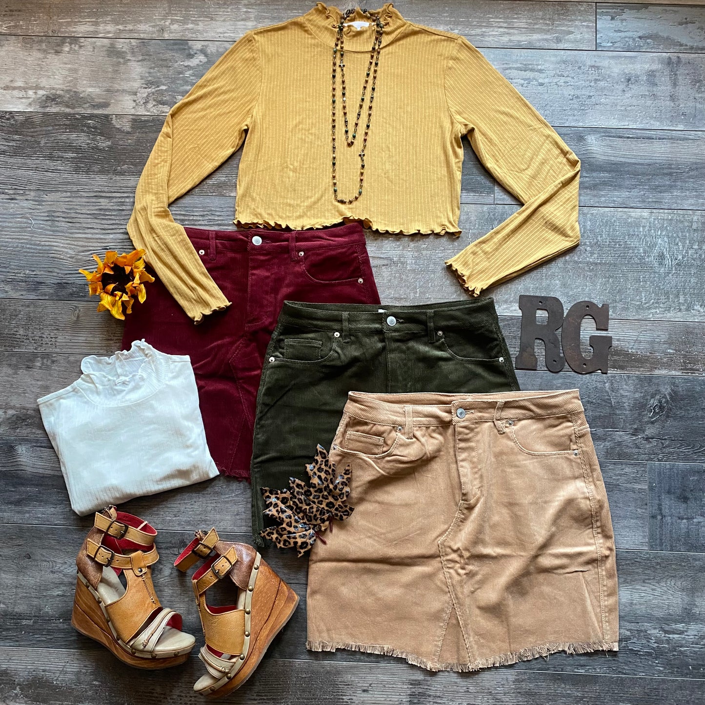 Corduroy Skirt
