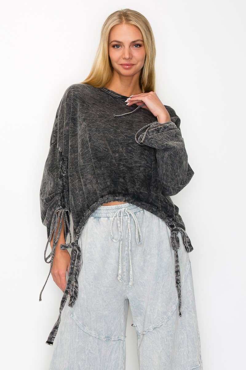 BOHO Drawstring Sweatshirt