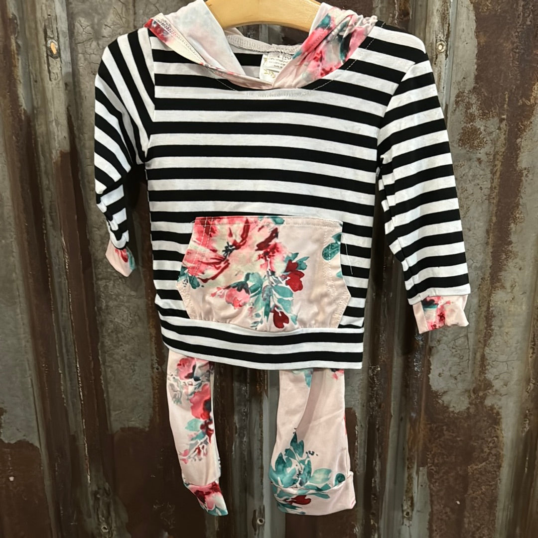 Floral/Stripe Set