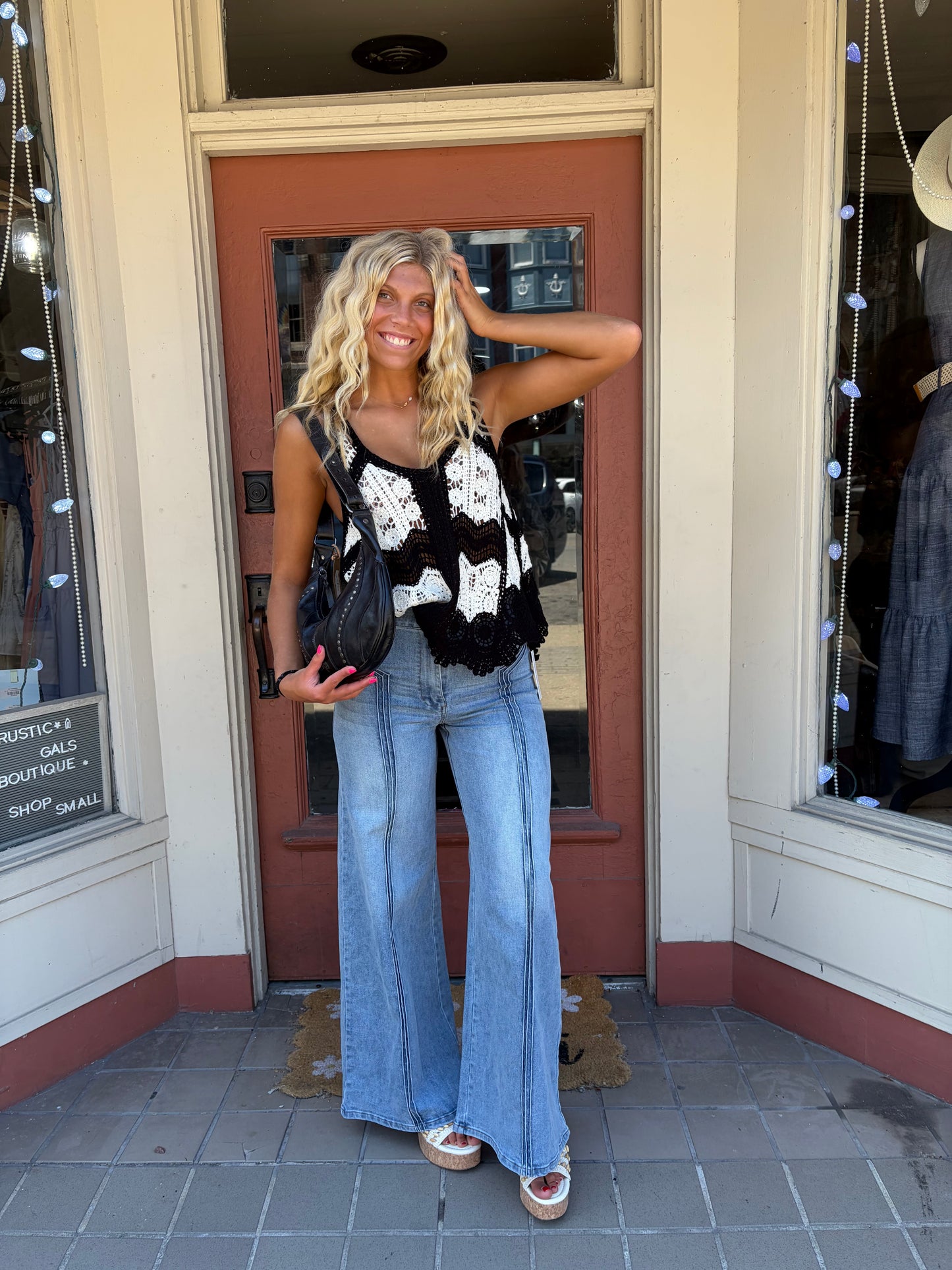 Scalloped Edge Flowy Top
