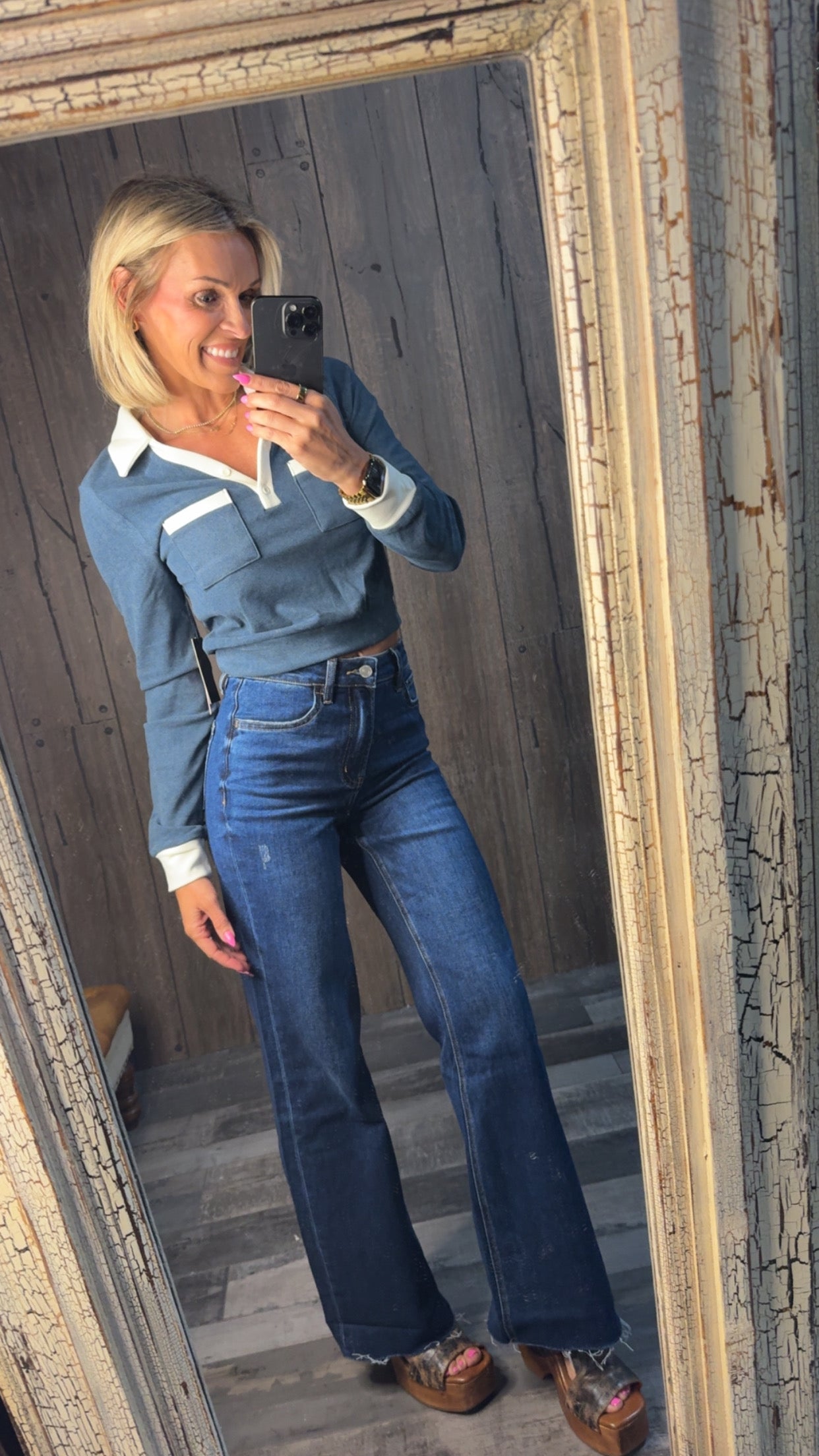 Collared Girl Top
