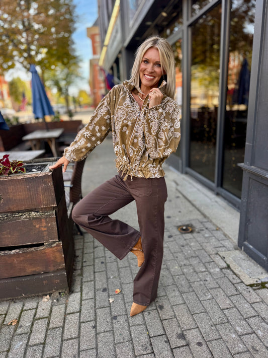 Mabel Paisley Bomber