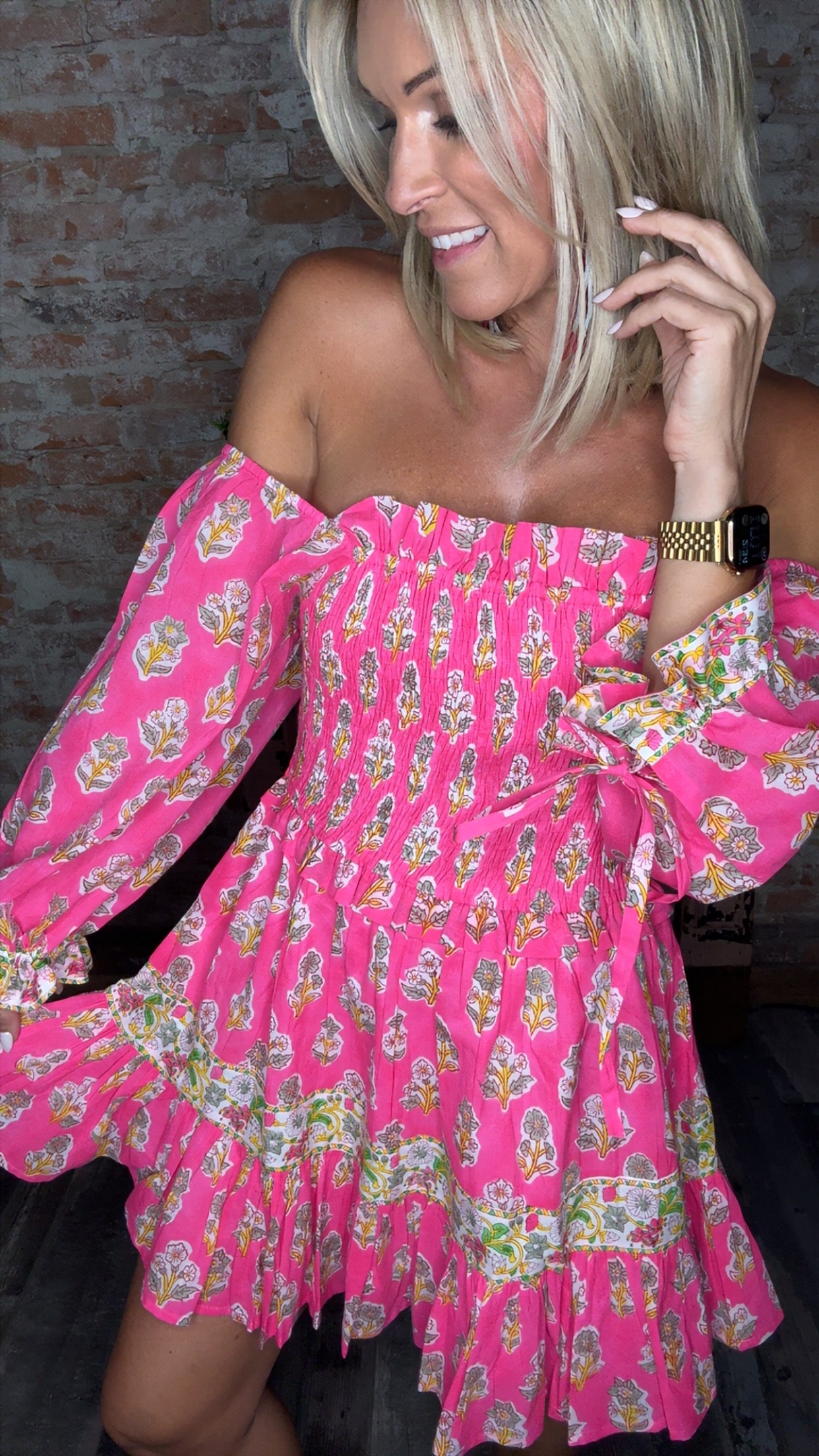 Fuchsia Flow Dress
