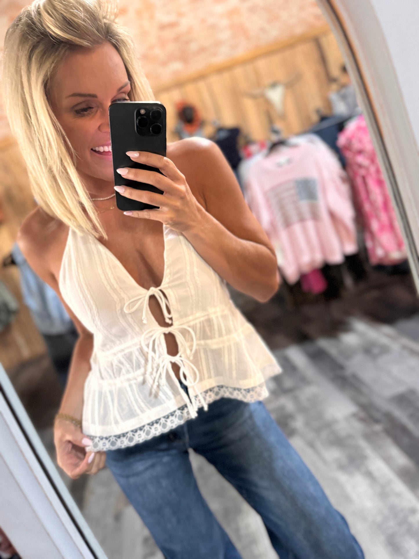 White Concert Halter