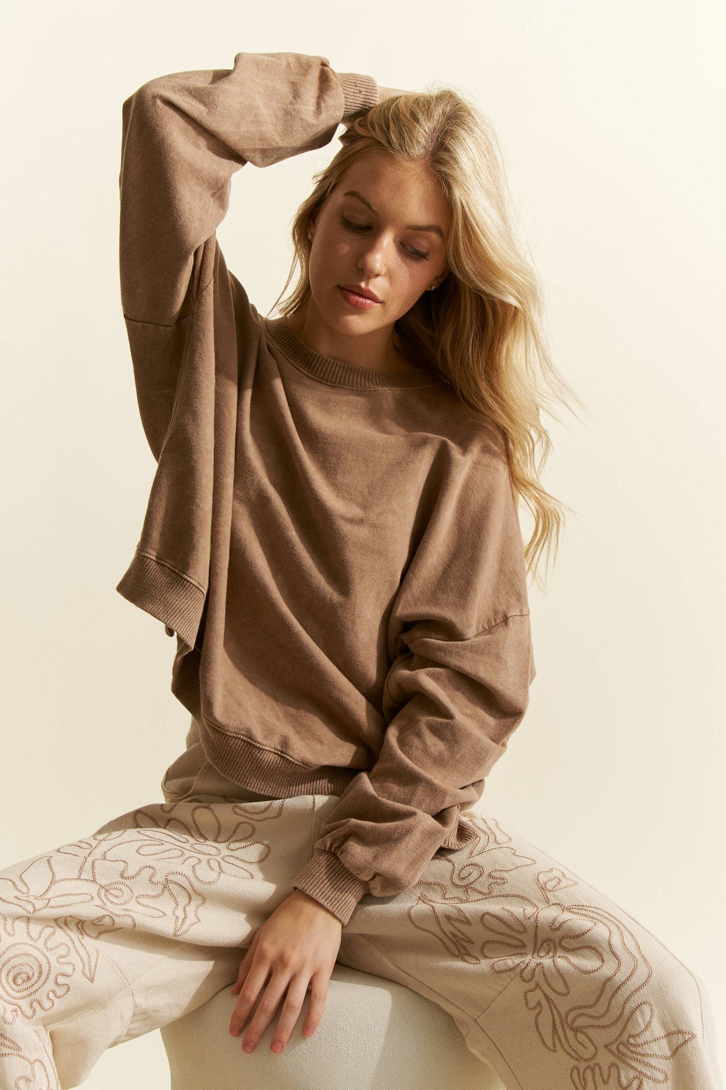 Mineral Wash OpenBack Terry Top