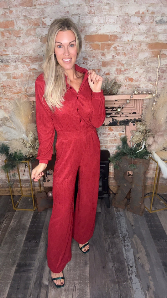 Crinkled Gal Jumpsuit