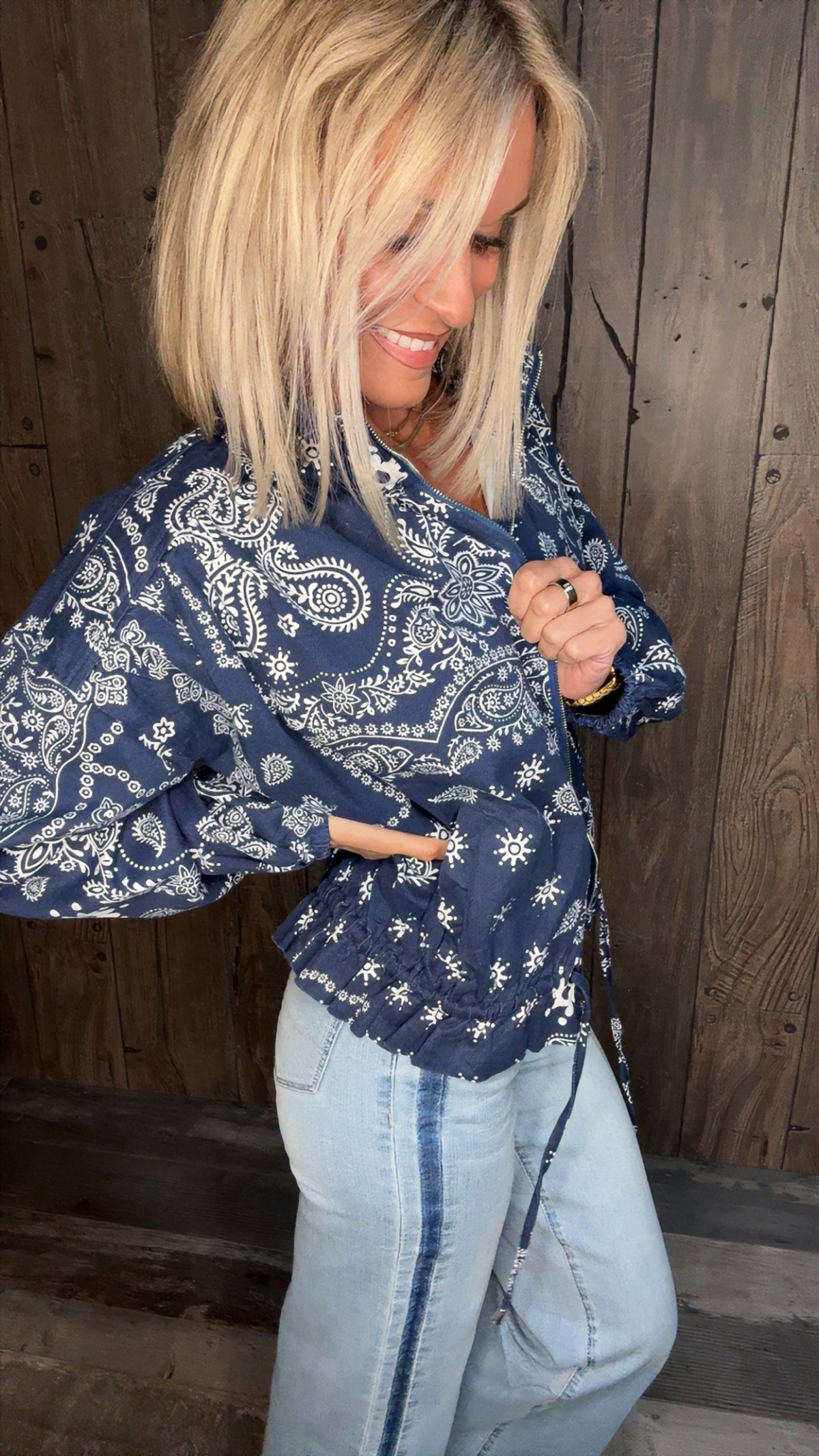 Mabel Paisley Bomber