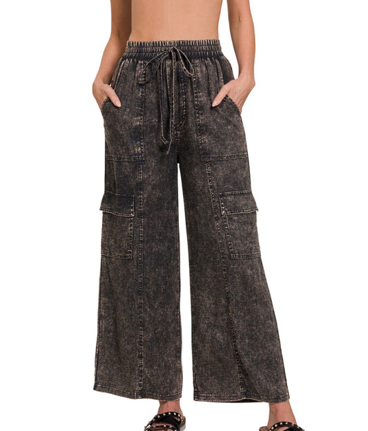 Washed Out Wide-Leg
