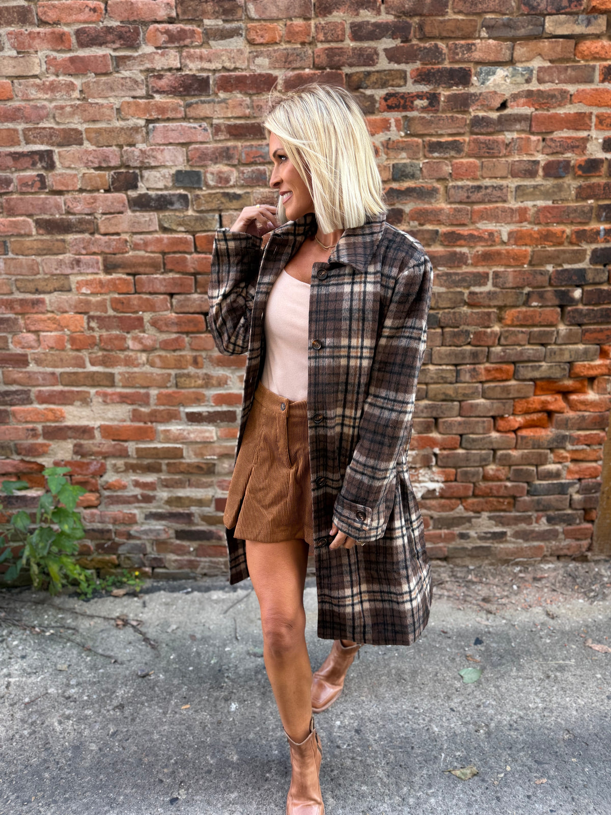 Linda Plaid Jacket