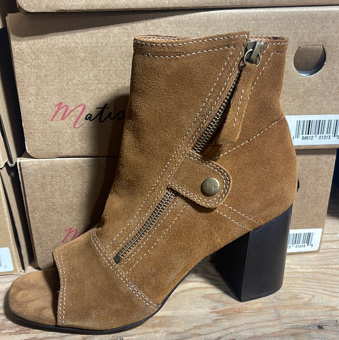 Sued Leather Bootie