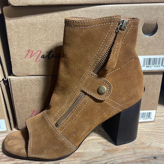 Sued Leather Bootie