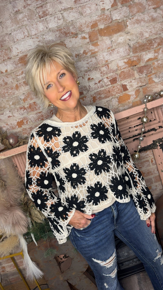 Karen Crochet Top