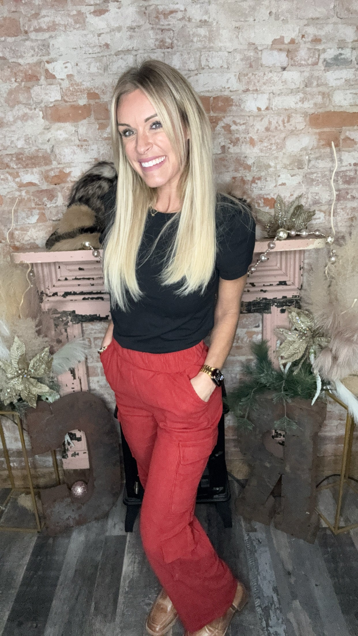 Cranberry Cargo Pant