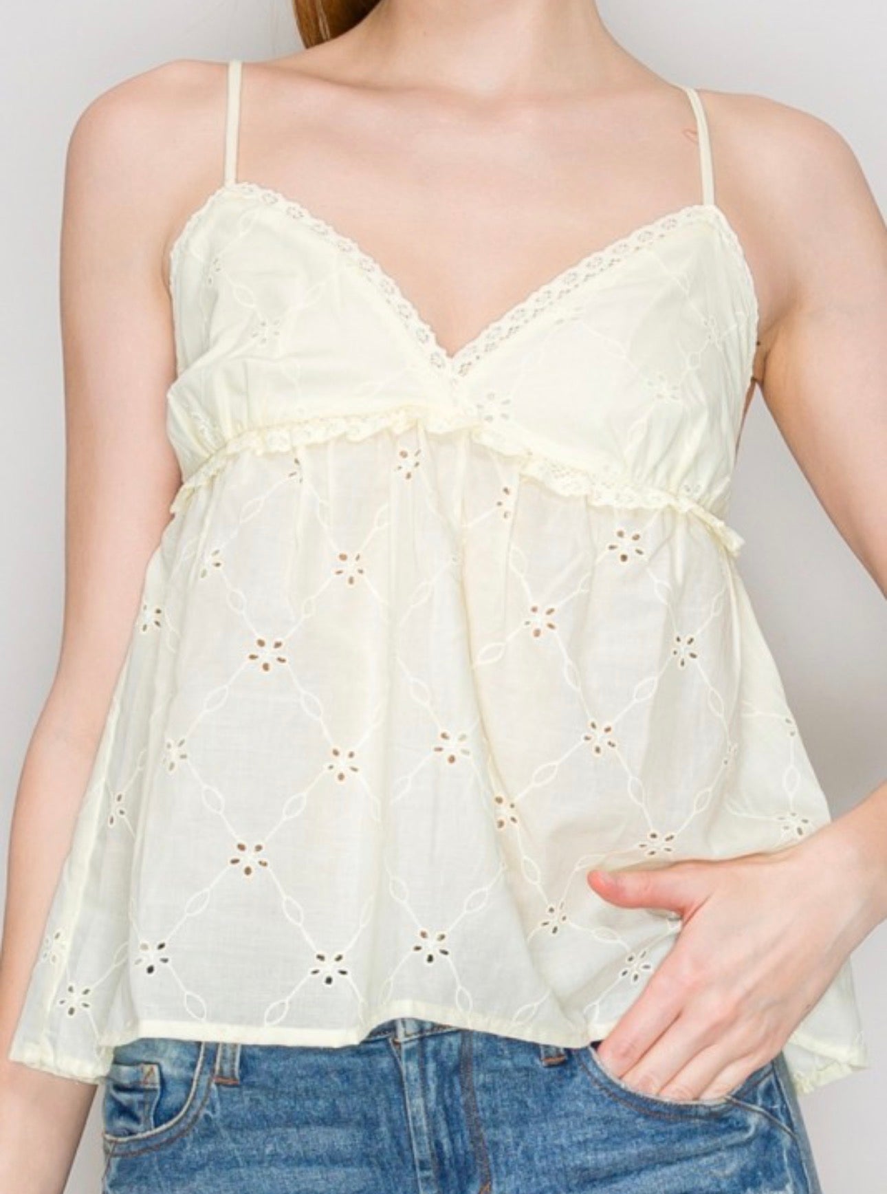 Eyelet Tabby Tank