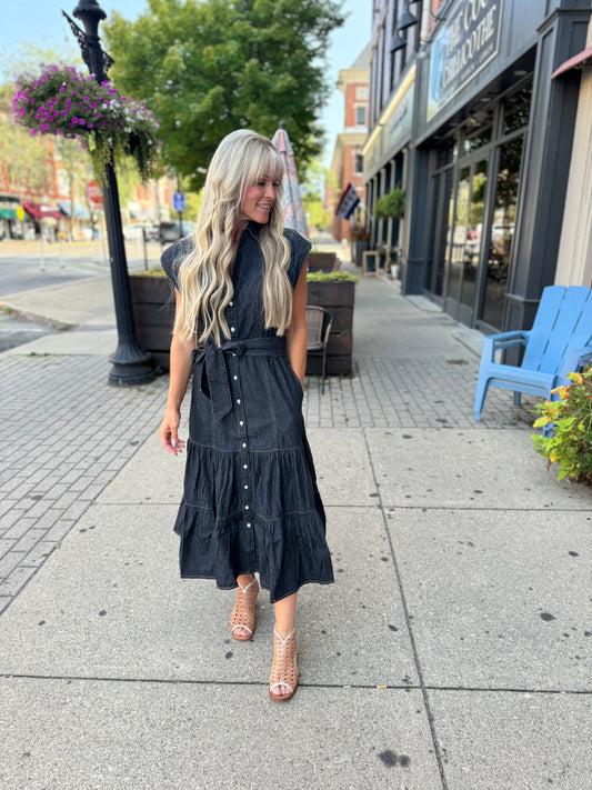 Rhonda's Fall Denim Maxi