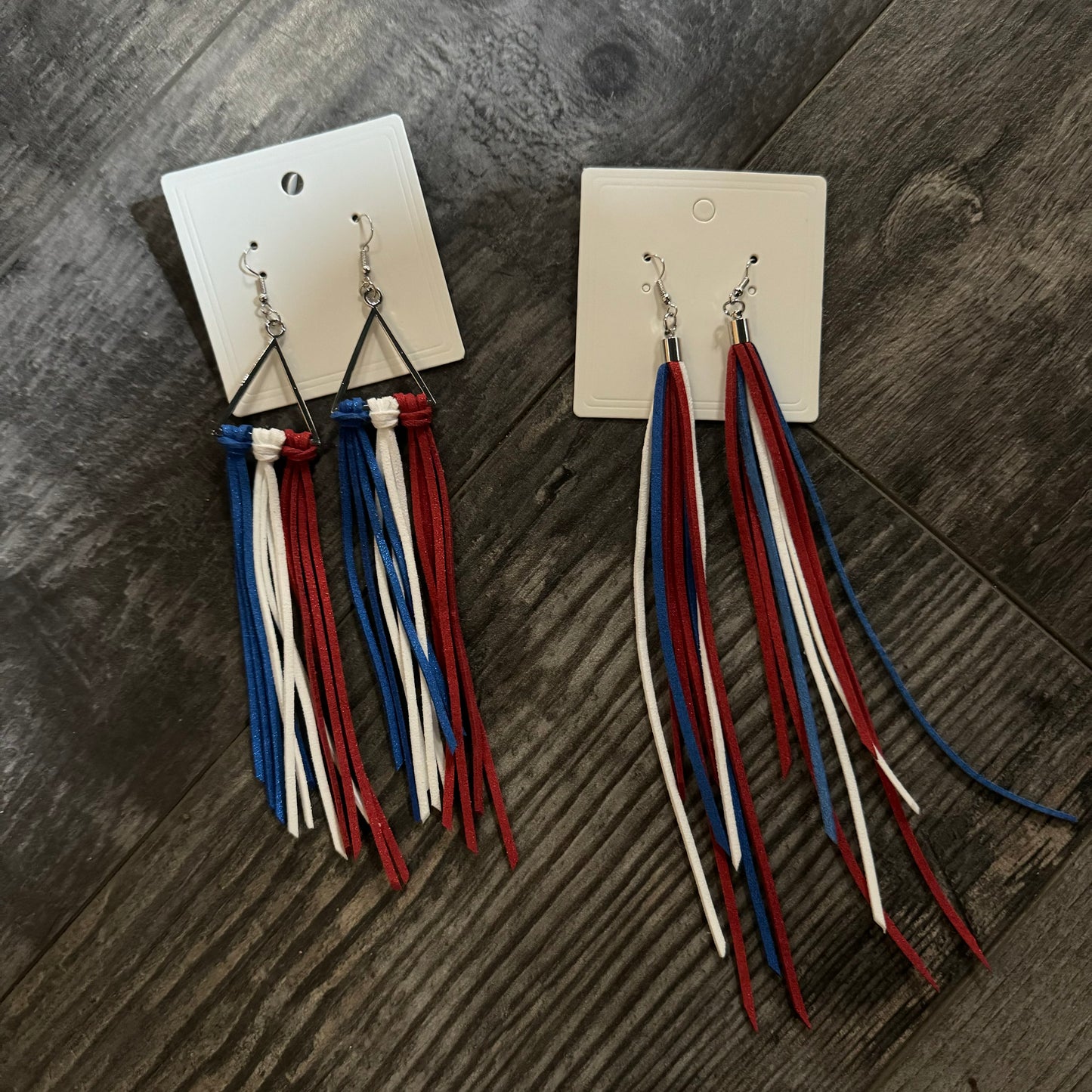 Red White Blue Earrings