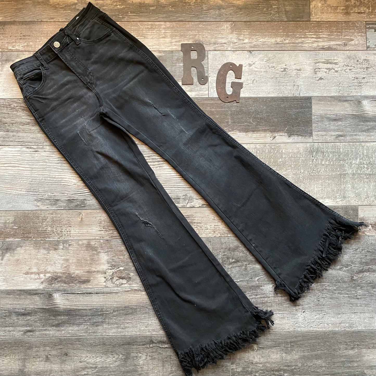 Black Flare Jeans