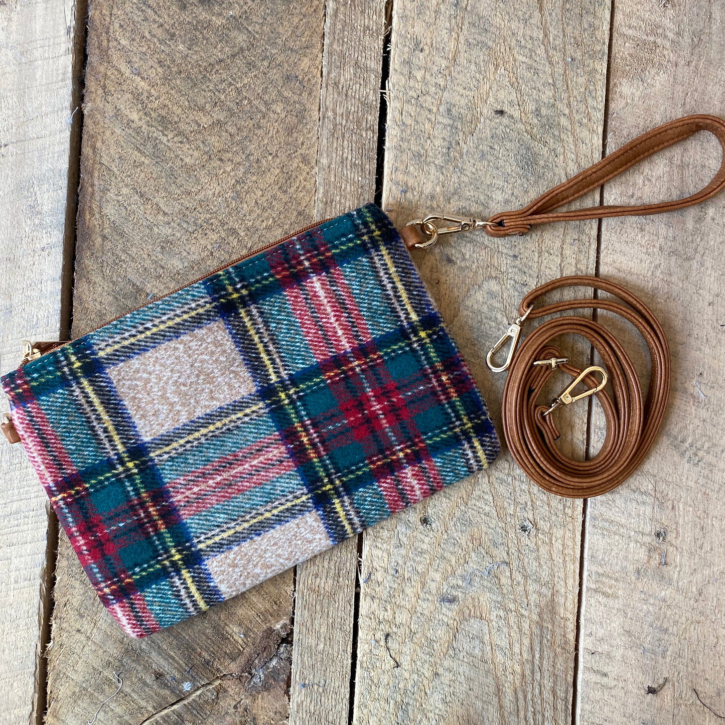 Plaid 3 in 1 crossbody