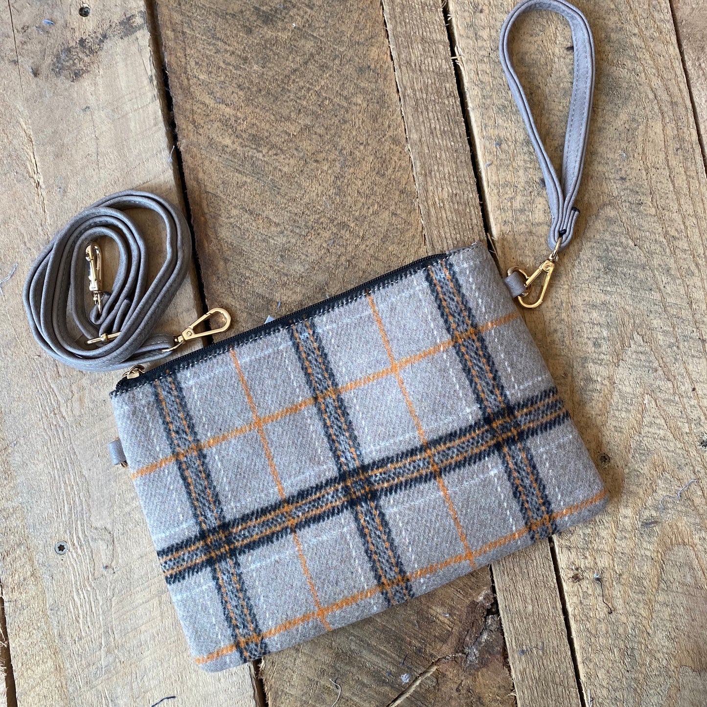 Plaid 3 in 1 crossbody